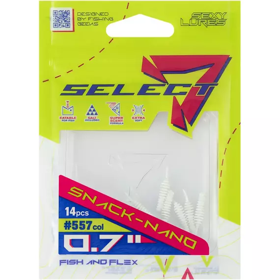 Силікон Select Snack Nano 0.7" #557 (14шт/уп), Довжина силікону: 0.7" (1.78 см), Колір силікону: 557, фото , изображение 2